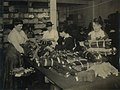 Bundling socks, "War Chest" Sock Appeal, Sydney, May 1917 - photographer G. A. Hills (4659170840).jpg