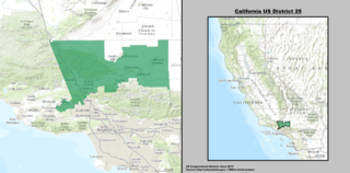 Californias 25th congressional district Congressional district in California, USA