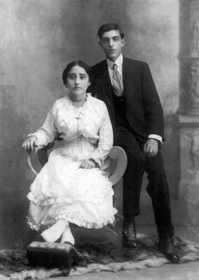 Portuguese immigrant couple in São José do Rio Preto (1887).