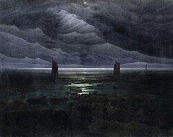 Caspar David Friedrich: Sea Shore in Moonlight