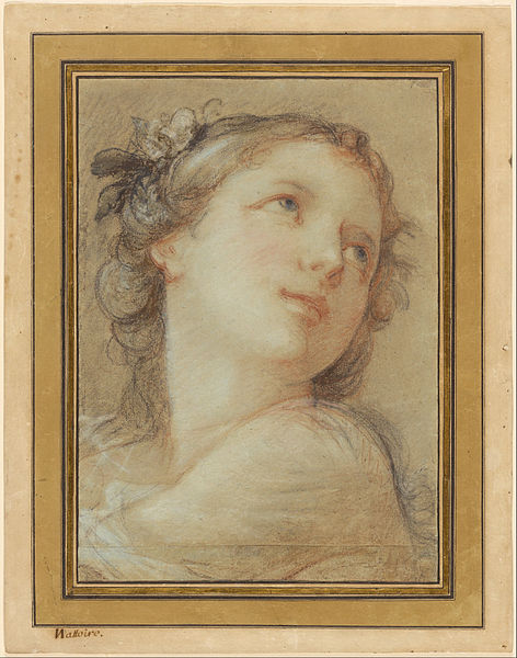 File:Charles-Joseph Natoire (French - Head of a Bacchante - Google Art Project.jpg