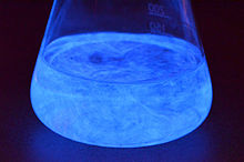 Chemiluminescence after a reaction of hydrogen peroxide and luminol Chemiluminescence.jpg