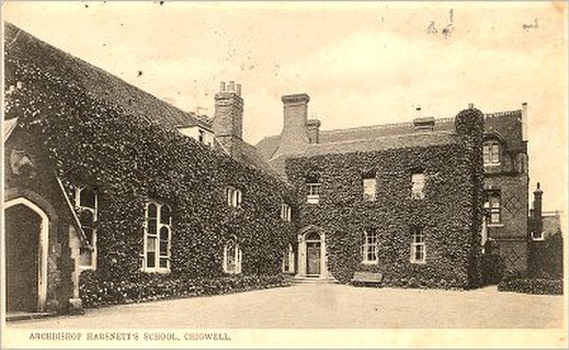 Chigwell School, which Harsnett founded, circa 1904