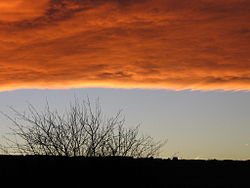 L'arche du Chinook au lever du soleil.