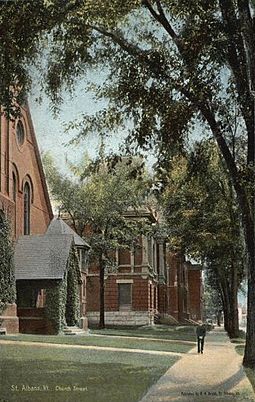 Church Street in 1909 Church Street, St. Albans, VT.jpg