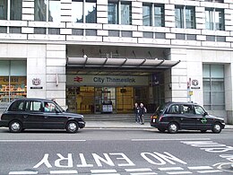 Entrée de la ville de Thameslink stn Ludgate Hill.JPG