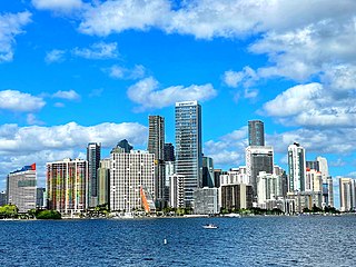 Brickell Neighborhood of Miami in Miami-Dade County, Florida, United States