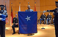 Clarence Ervin is presented his position standard upon promotion to brigadier general in 2015 Clarence Ervin receives his position standard during promotion in 2015.jpg