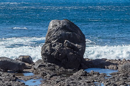 Rock at the coast of Valle Gran Rey La Gomera