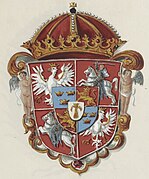 Wappen des Königliche Republik der Polnischen Krone und des Großfürstentums Litauen während der Regierungszeit der Wasa-Dynastie