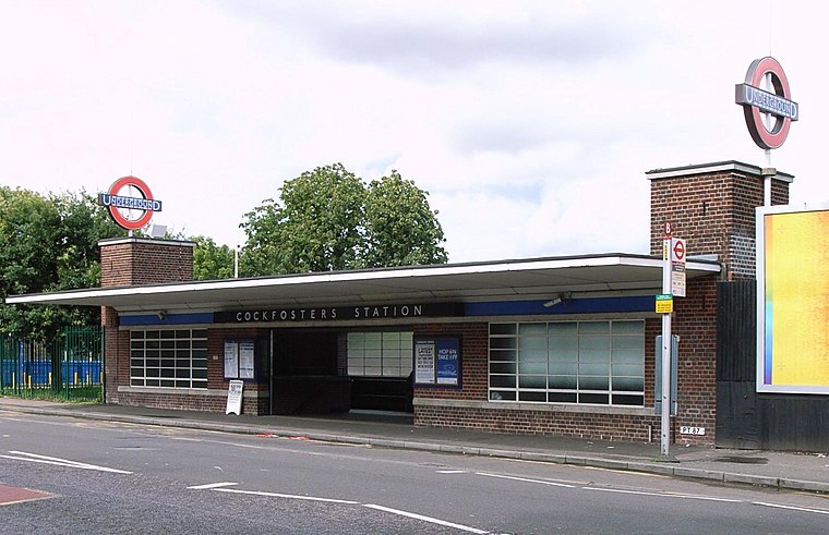 Cockfosters tube station