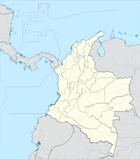 Мокоа. Карта розташування: Колумбія