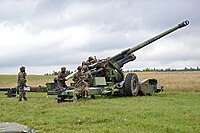 French TRF1 155 mm, live-fire exercise for Combined Endeavor 2013 .jpg