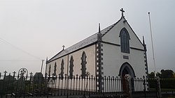 Leitrim Catholic church, dedicated to St Andrew, is in Carrowkeel townland