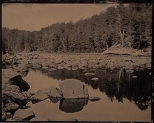 "Hudson River in the Adirondacks" by Murphy Craig Murphy and Glens Falls Art tintype of Hudson River in North River NY Adirondacks.jpg