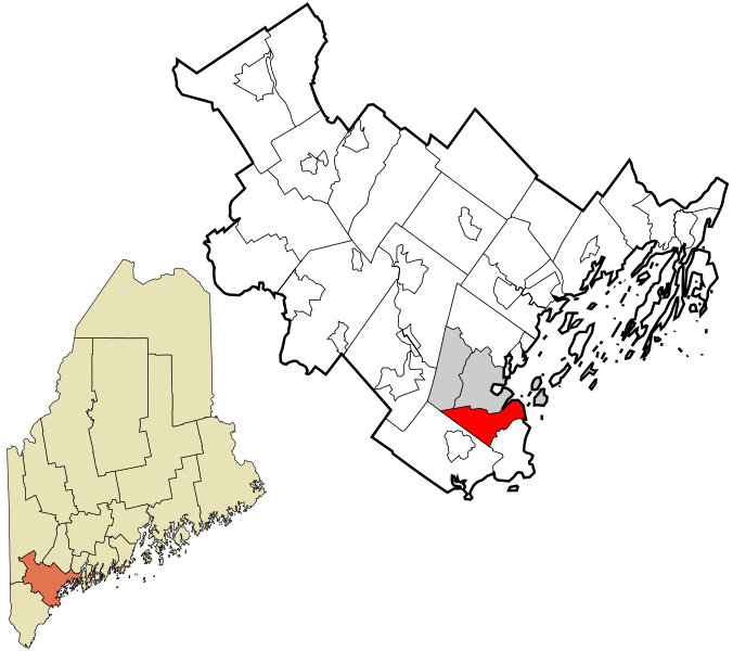 File:Cumberland County Maine incorporated and unincorporated areas South Portland highlighted.svg