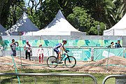 Deutsch: Radsport bei den Olympischen Jugendspielen 2018 Tag 10, 16. Oktober 2018 - Combined Criterium – XCC Qualifikation männlich English: Cycling at the 2018 Summer Youth Olympics – Men's Combined Criterium – XCC Qualification on 16 October 2018.