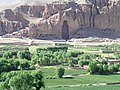 Ladeira que contiña os Budas de Bamiyán (Afganistán, cara ao século V), destruídos polos talibán en 2005.
