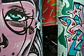 Image 430Detail of graffiti on trams, Calçada do Lavra, Lisbon, Portugal
