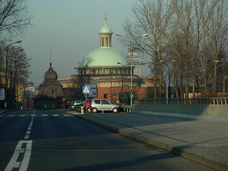 File:Dome of the Cathedral in Katowice.JPG