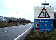 Multilingual sign in Kent Drive-on-the-left-kent-1b.jpg