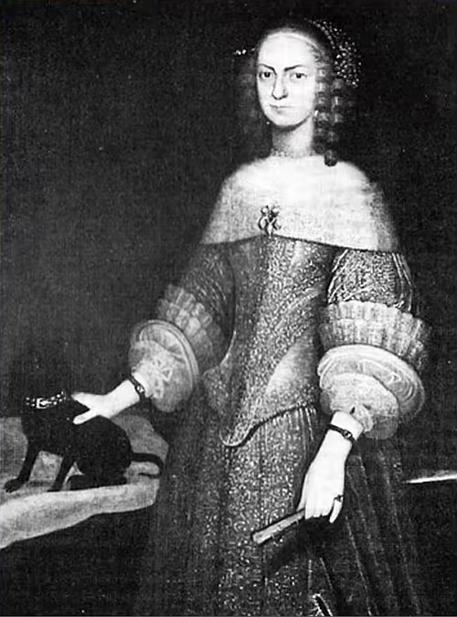 Duchess Auguste, first Duchess of Augustenborg (1633–1701).