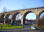 Railway Viaduct and Drinking Fountain attached Durham Railway Viaduct - geograph.org.uk - 309686.jpg