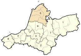 District d'El Amria - Carte