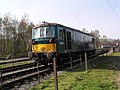 English: British Rail Class 73, no. E6013 (73107) at Rowsley South, on the Peak Railway on 17th April 2003. This locomotive was on loan from Fragonset Railways, and has since returned to main-line service. Deutsch: British Rail Baureihe 73, Nr. E6013 (73107) in Rowsley South auf der Peak Railway am 17. April 2003. Diese Lokomotive wurde von Fragonset Railways verliehen, ist aber inzwischen wieder im Hauptbahneinsatz.