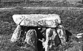 Der ausgegrabene Aizkomendi Dolmen in Eguilaz 1911