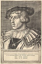 Fernando de Austria,, hacia 1531, por Barthel Beham.