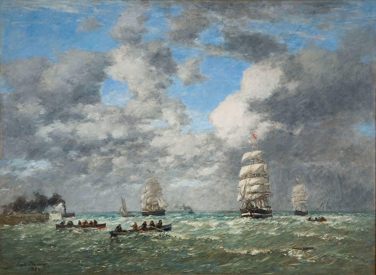 Eugène Louis Boudin, L'Avent Port du Havre