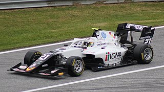 Lorenzo Colombo en Formule 3 FIA en 2021 à Spielberg.