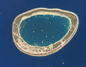 Vue satellite de l'atoll