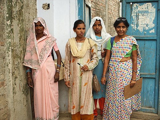 Vrouwelijke hulpverleners in India
