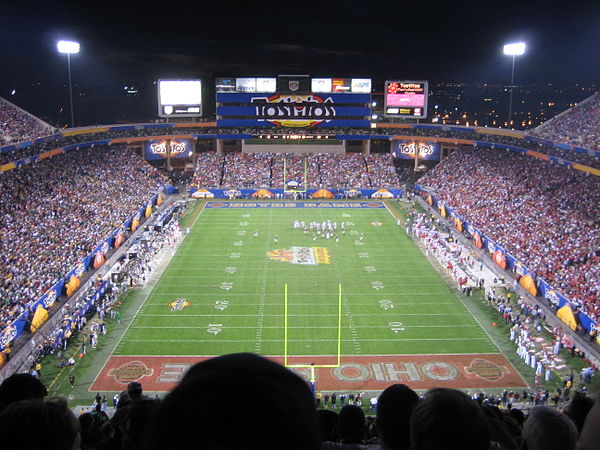 2006 Fiesta Bowl, the last Fiesta Bowl game in Sun Devil Stadium