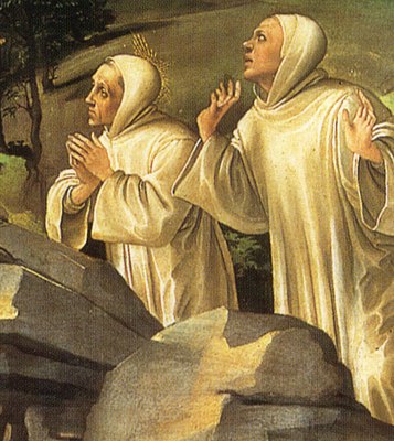 Apparition of the Virgin to St. Bernard (detail)