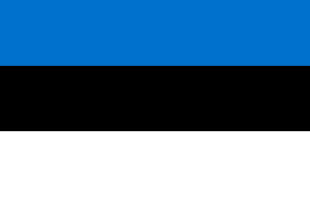 Die Flagge Estlands