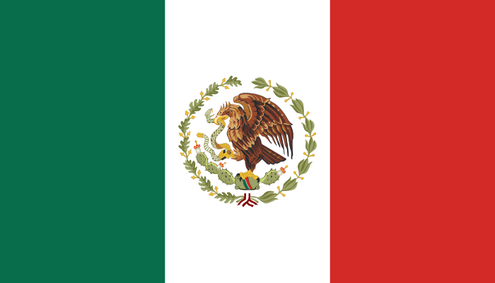 Fájl:Flag of Mexico (1934-1968).svg