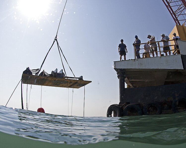 File:Flickr - Official U.S. Navy Imagery - Sailors recover a mine susceptibility system..jpg