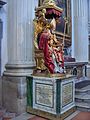 Statue of Felician enthroned