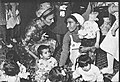 Farah Pahlavi visiting an orphanage in کرمان
