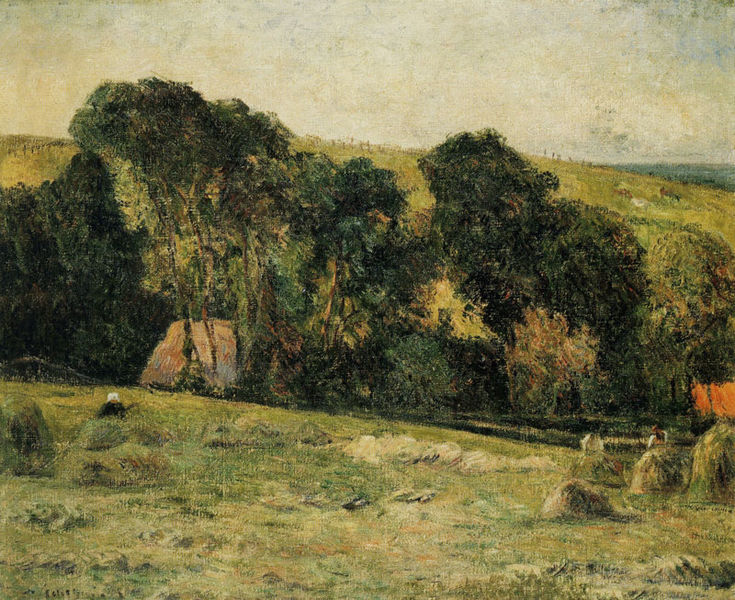 File:Gauguin 1885 La Fenaison aux environs de Dieppe.jpg