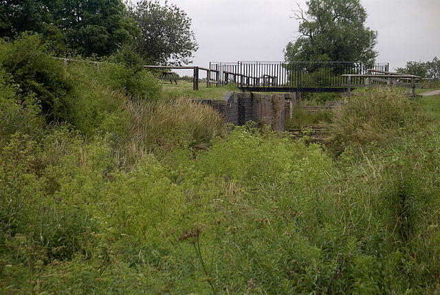 A dry lock on the canal near Cropwell Bishop