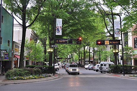 Main Street in Downtown Greenville.