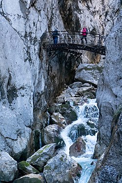 Gorge Höllentalklamm, Wetterstein Mountains, Germany