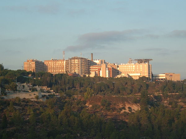 Hadassah in Ein Karem, Jerusalem, the second campus of the Hadassah Medical Center