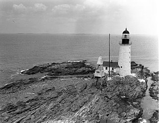 Halfway Rock Light Lighthouse in Maine, US