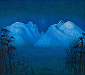 Nuit d'hiver dans les montagnes, 1914, Musée national d'Art, d'Architecture et de Design, Oslo
