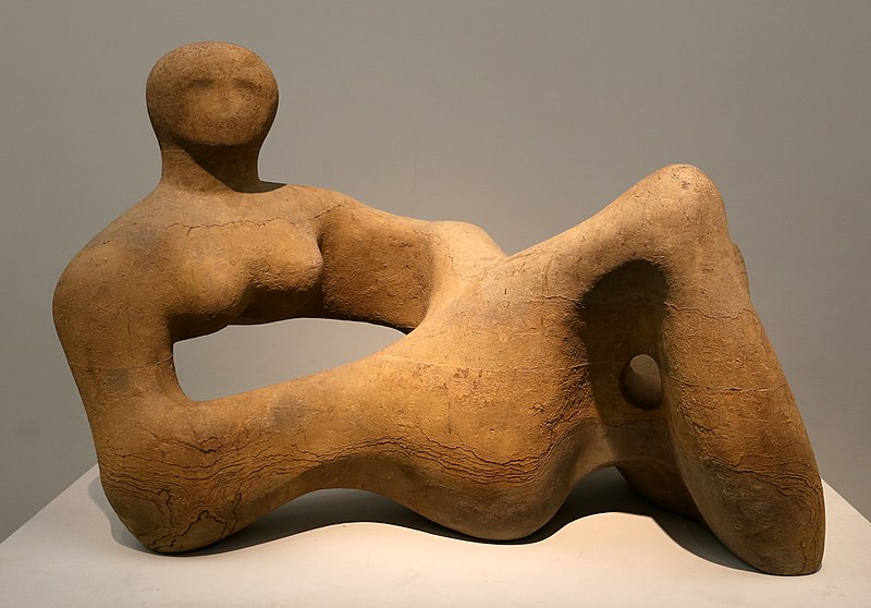 Henry Moore, Recumbent Figure, 1938. Hornton stone, 35” x 52” x 29”. Tate Britain, London.